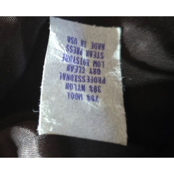 Jordan & Cole Womens Plaid Wool Jacket Zipper Large dark academia clueless - Picture 4 of 7